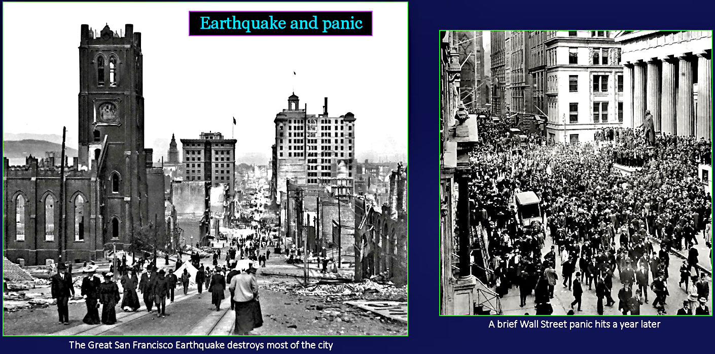Earthquake and panic, 1900s